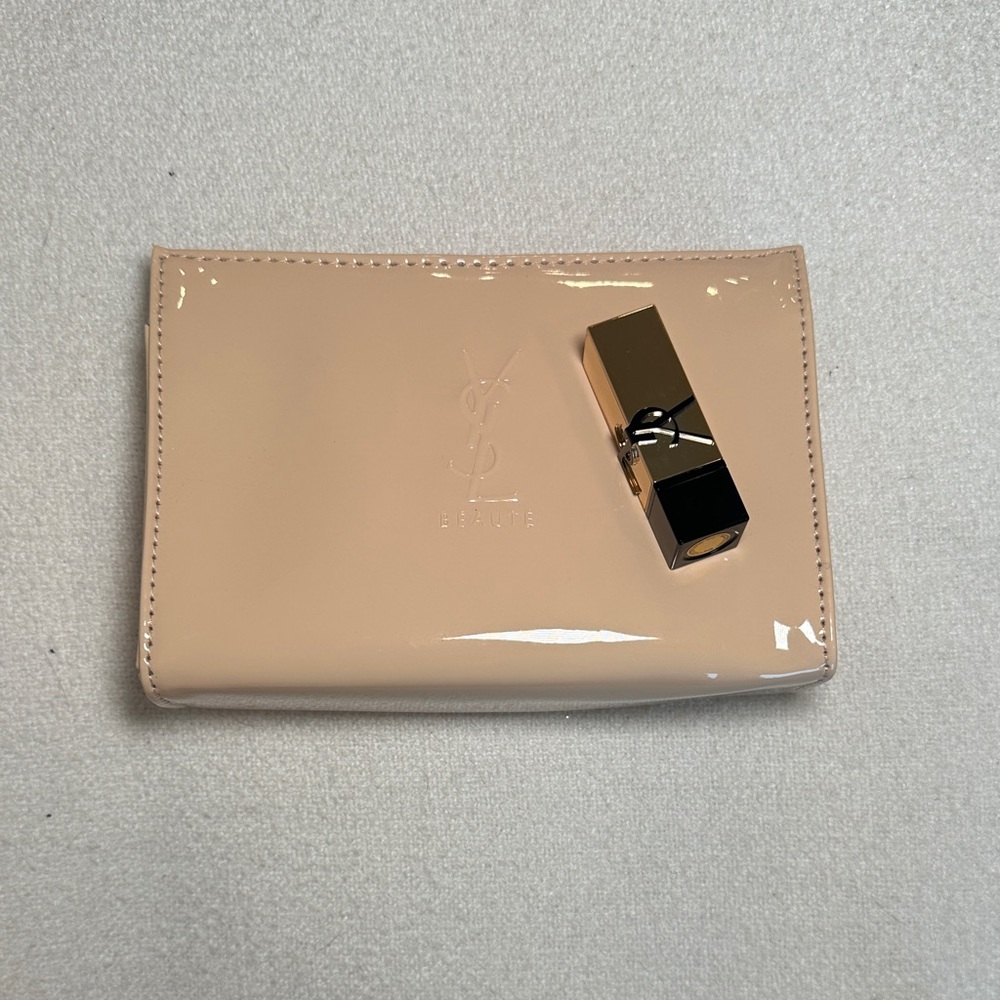 Yves Saint Laurent Nude Patent Leather with Gold Accent
